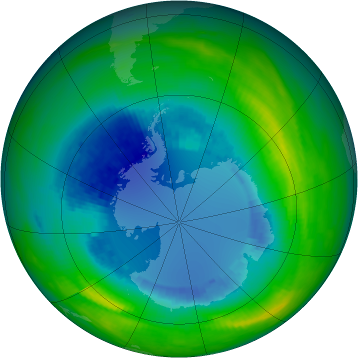 Ozone Map 1988-08-23